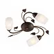 Globo Plafondlamp Venezia 3 lichts Ø 50 cm bruin Globo Plafondlamp Venezia 3 lichts Ø 50 cm bruin