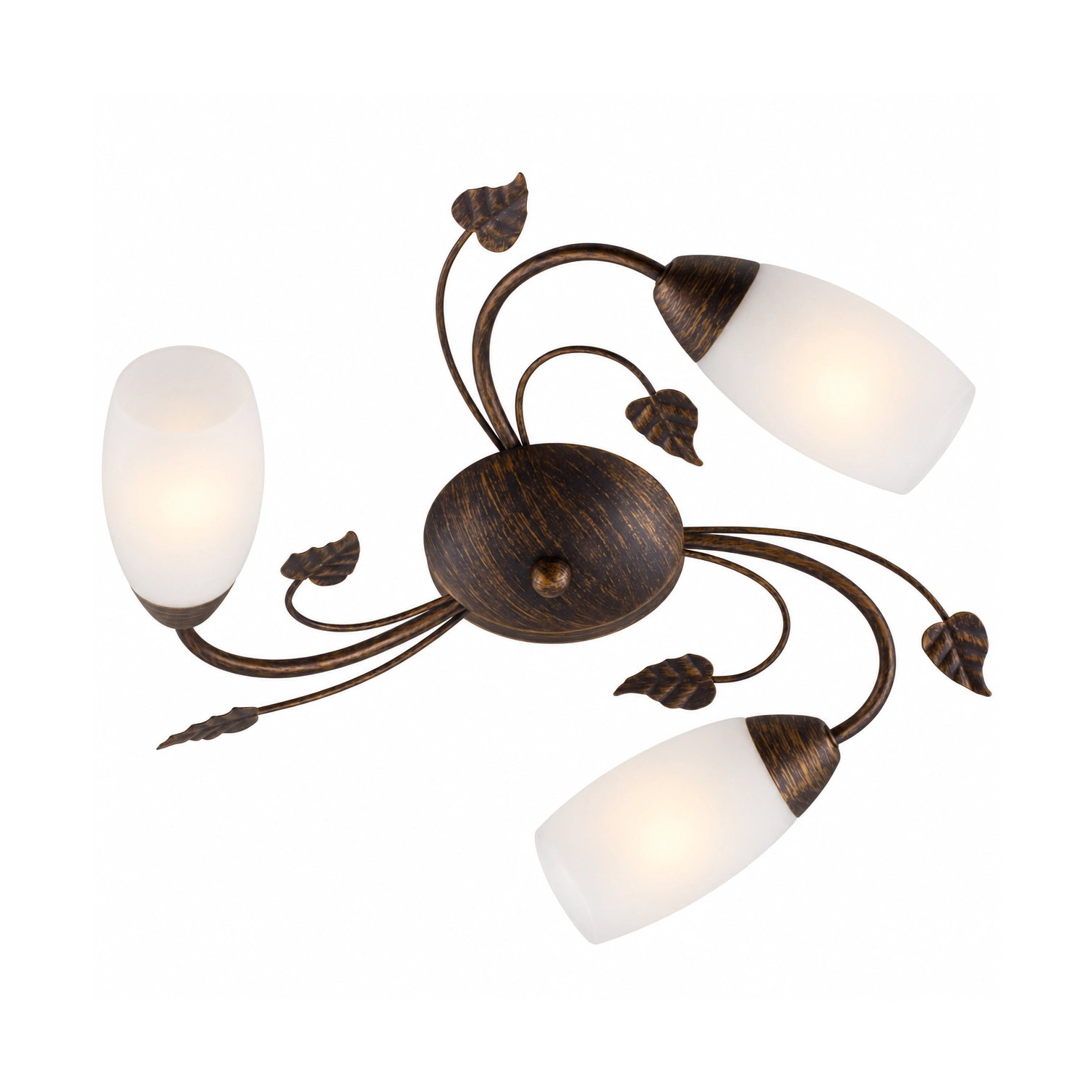 Globo Plafondlamp Venezia 3 lichts Ø 50 cm bruin
