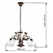 Globo Hanglamp Venezia 5 lichts Ø 50 cm bruin Globo Hanglamp Venezia 5 lichts Ø 50 cm bruin