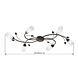 Globo Plafondlamp Venezia 6 lichts L 106 cm bruin Globo Plafondlamp Venezia 6 lichts L 106 cm bruin