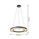 Globo Hanglamp Rilas Ø 56 cm bamboe zwart Globo Hanglamp Rilas Ø 56 cm bamboe zwart