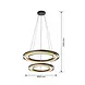 Globo Hanglamp Rilas Ø 57 cm bamboe zwart Globo Hanglamp Rilas Ø 57 cm bamboe zwart