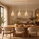 Freelight Hanglamp Buco 3 lichts L 110 cm beige