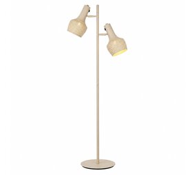 Freelight Vloerlamp Buco 2 lichts H 160 cm beige