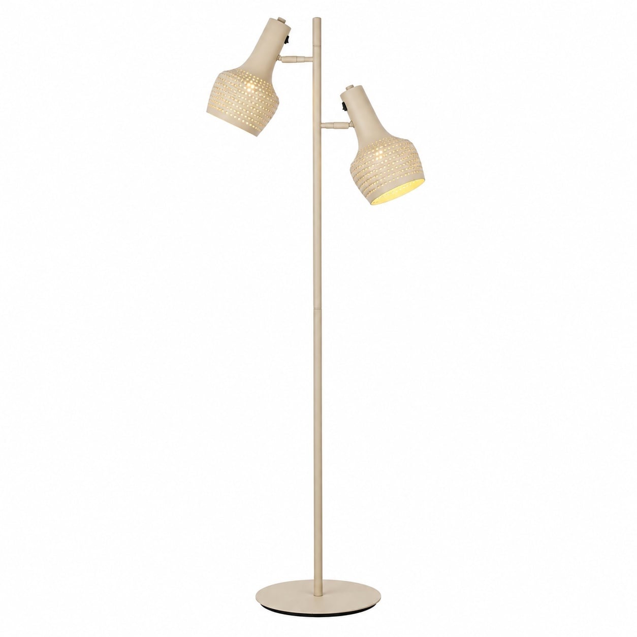 Freelight Vloerlamp Buco 2 lichts H 160 cm beige