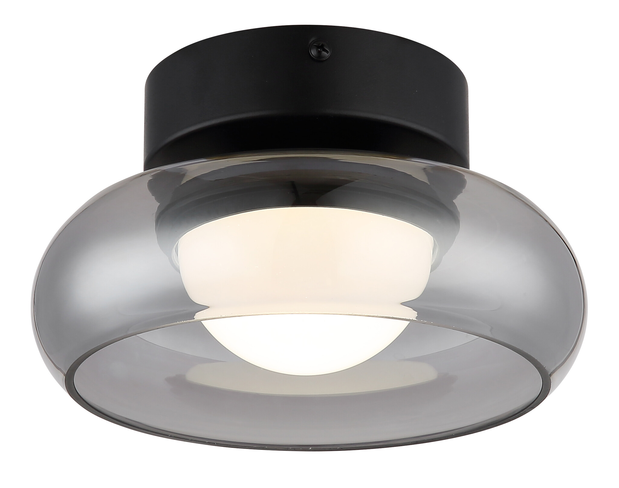 Globo Plafondlamp Carlene Ø 20 cm zwart