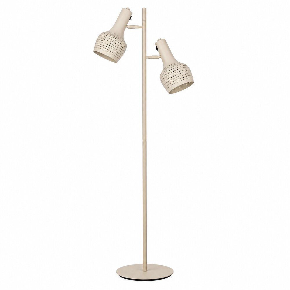 Freelight Vloerlamp Buco 2 lichts H 160 cm beige Freelight Vloerlamp Buco 2 lichts H 160 cm beige
