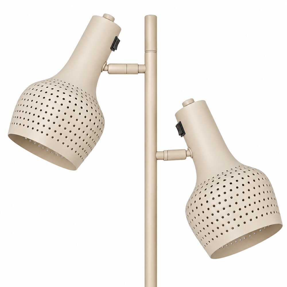Freelight Vloerlamp Buco 2 lichts H 160 cm beige Freelight Vloerlamp Buco 2 lichts H 160 cm beige