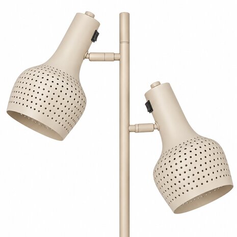 Freelight Vloerlamp Buco 2 lichts H 160 cm beige Freelight Vloerlamp Buco 2 lichts H 160 cm beige