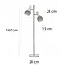 Freelight Vloerlamp Buco 2 lichts H 160 cm beige Freelight Vloerlamp Buco 2 lichts H 160 cm beige