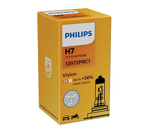 Ampoule PHILIPS H7 Vision Moto 12V/55W - x1