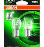 Osram Ultralife gloeilamp 12v 21w Ba15s