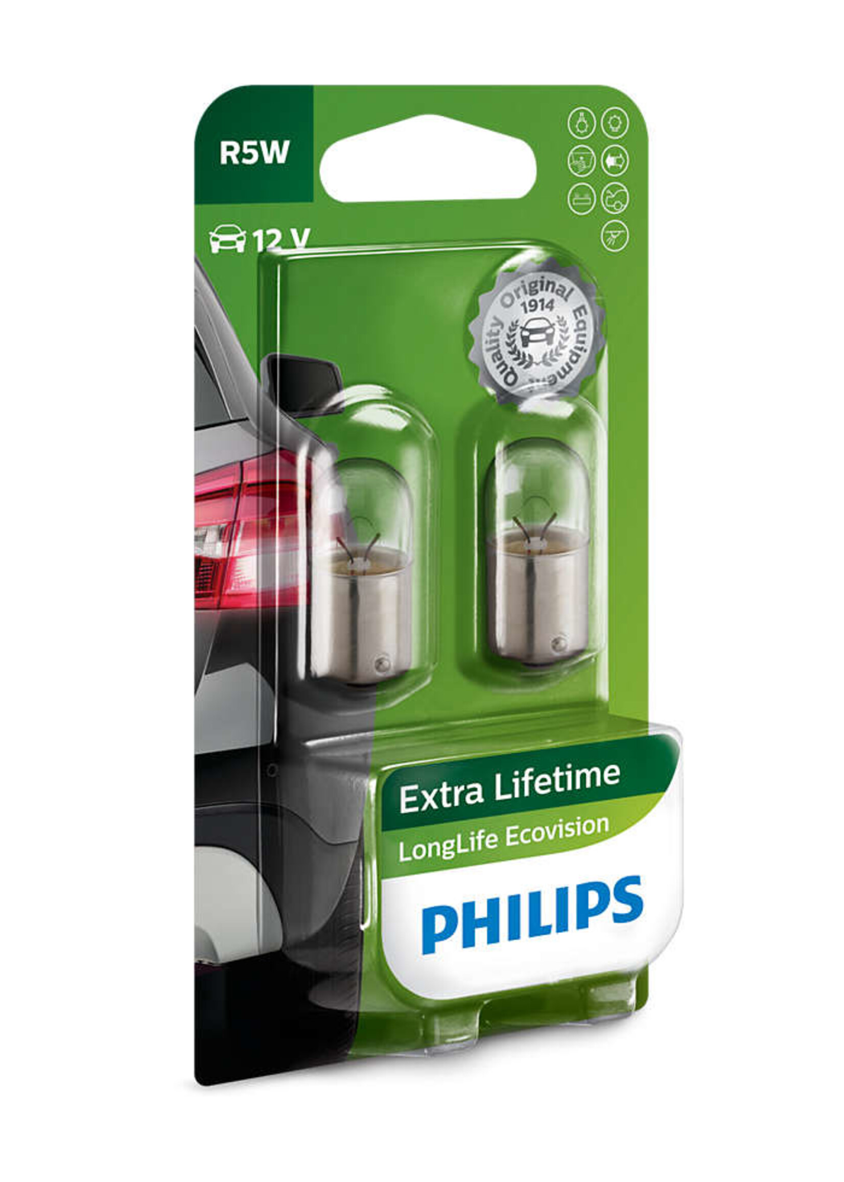 Philips Longlife Ecovision Gloeilamp  12v 5w