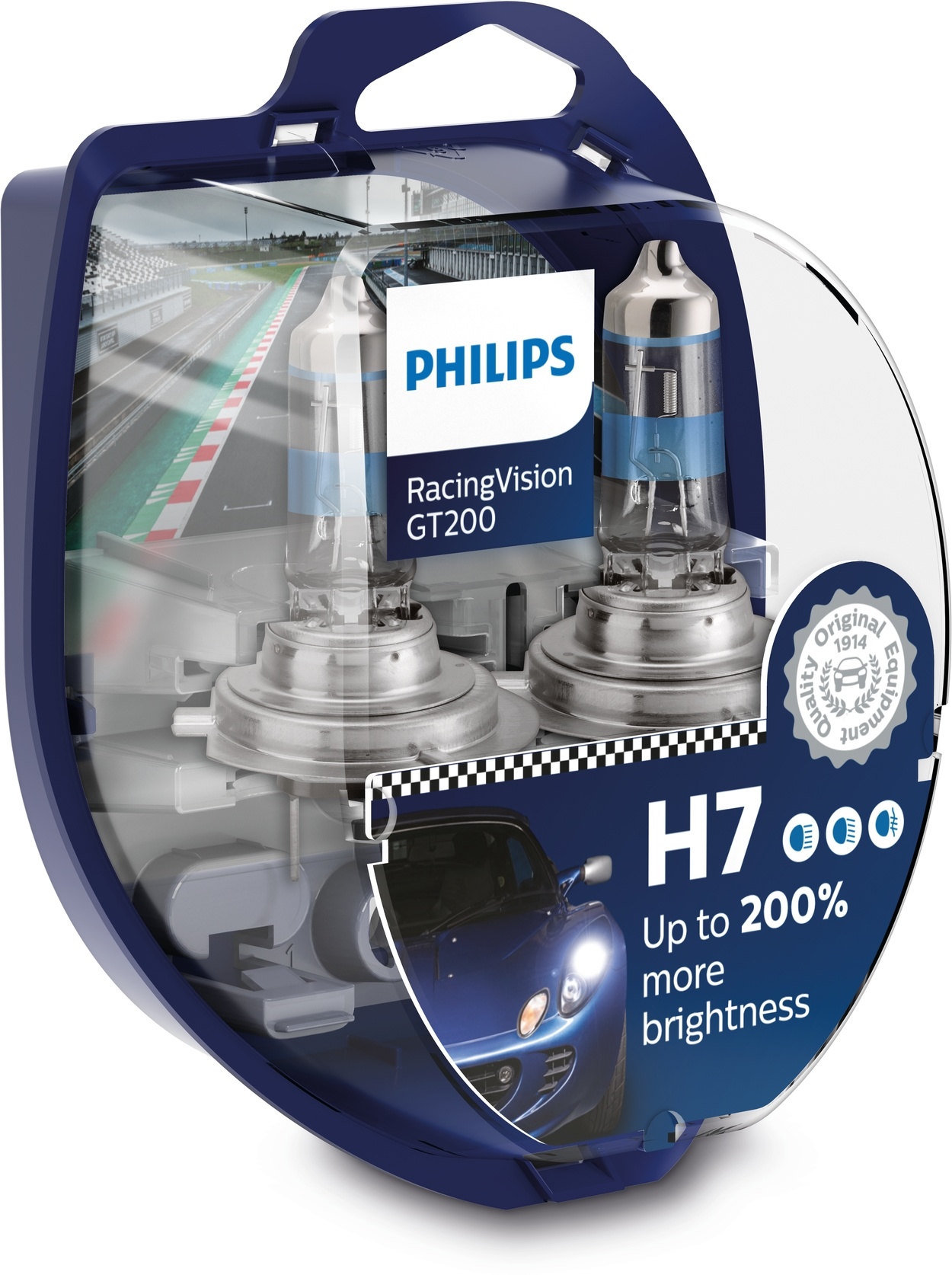 De sterke Philips RacingVision GT200 koplampen 