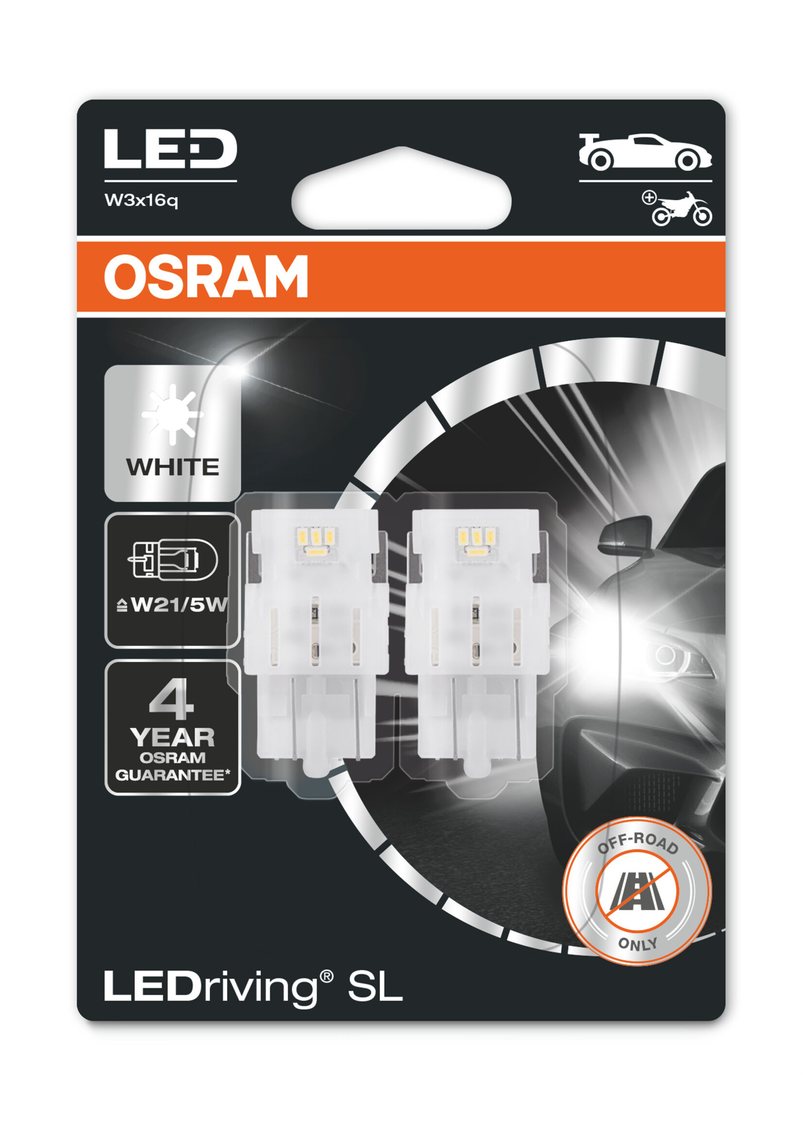 Osram Ledriving W21/5W 6000k