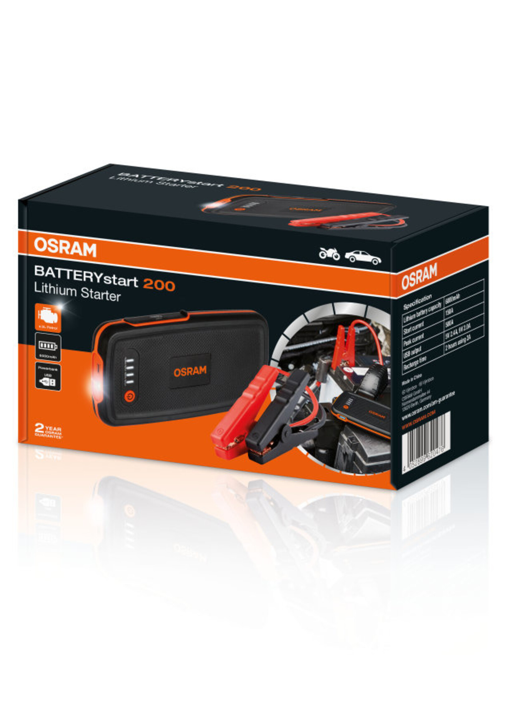 Osram BATTERYstart 200 - Autolampen.nl