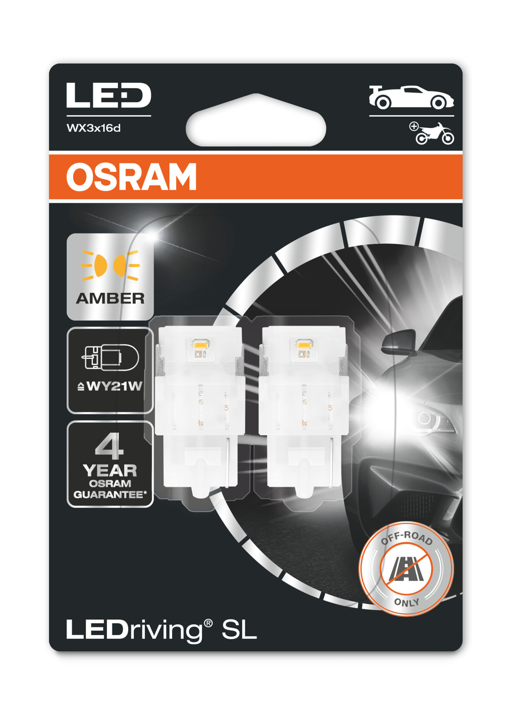 Osram Ledriving WY21/W oranje