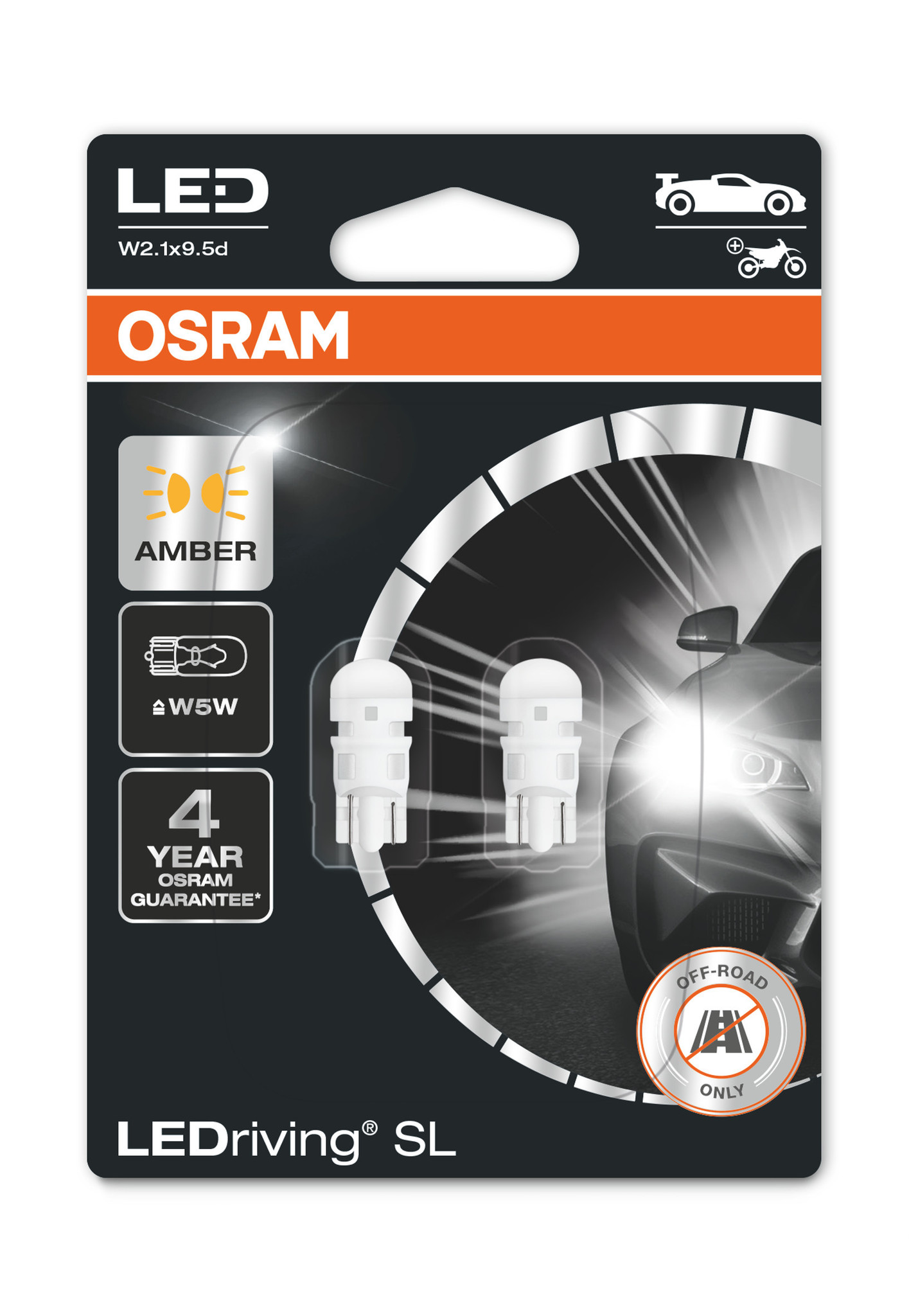 Osram Ledriving W5W oranje