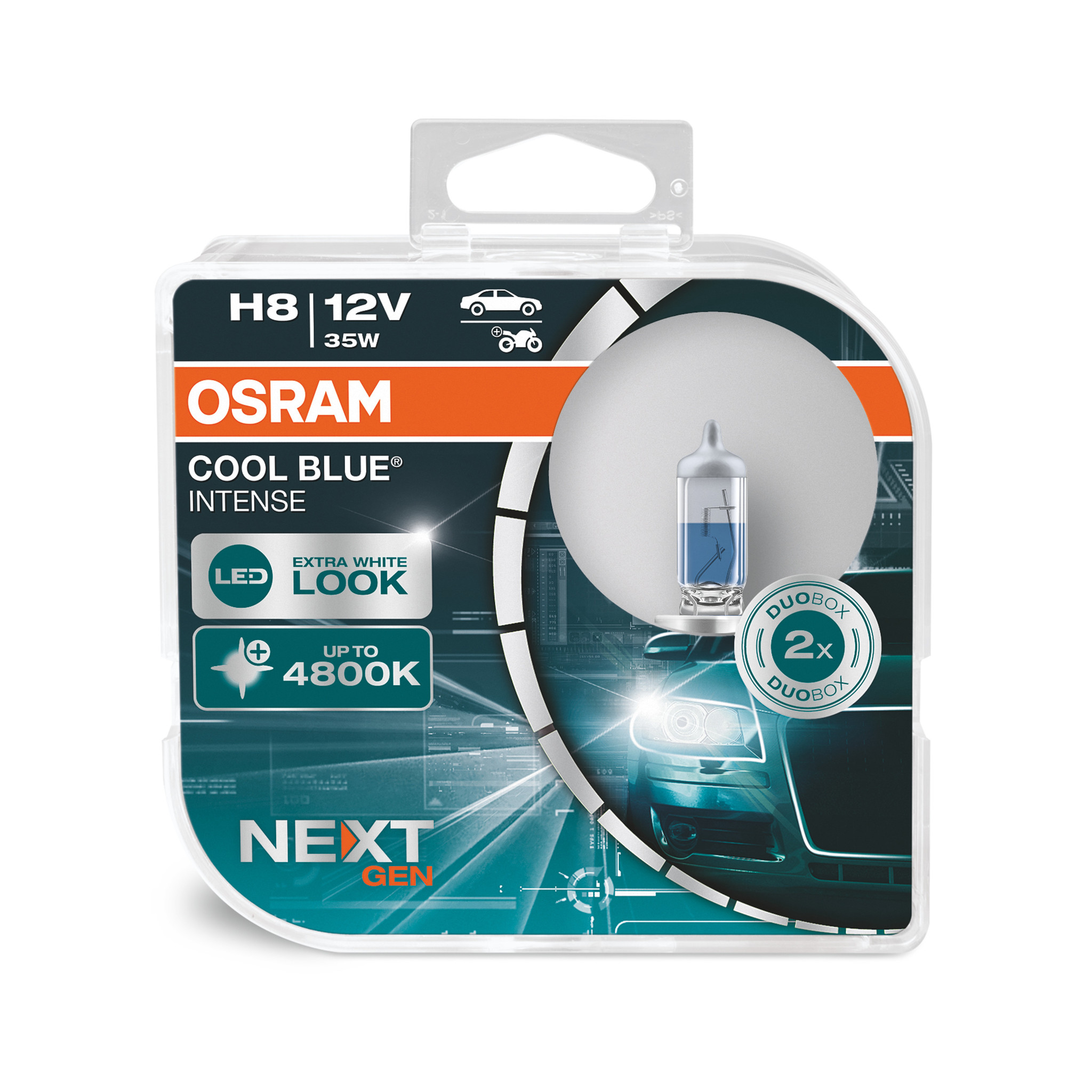 Osram COOL BLUE® INTENSE (NextGen) H8 +100%