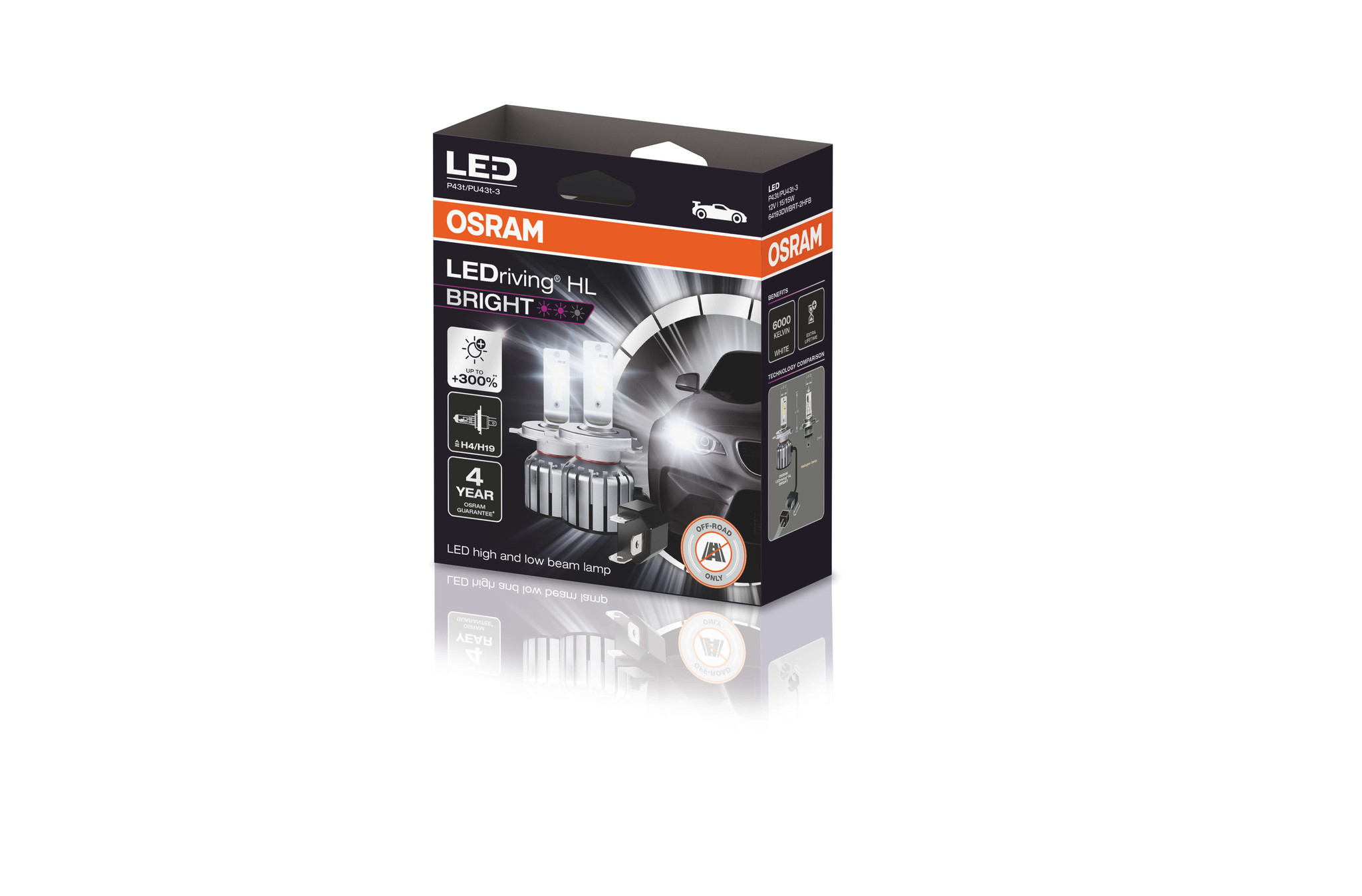 Osram LEDriving® HL BRIGHT H4/H19