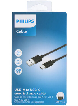 Philips oplaadkabel USB-A naar USB-C