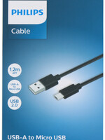 Philips oplaadkabel USB-A naar Micro