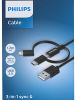 Philips oplaadkabel 3 in 1