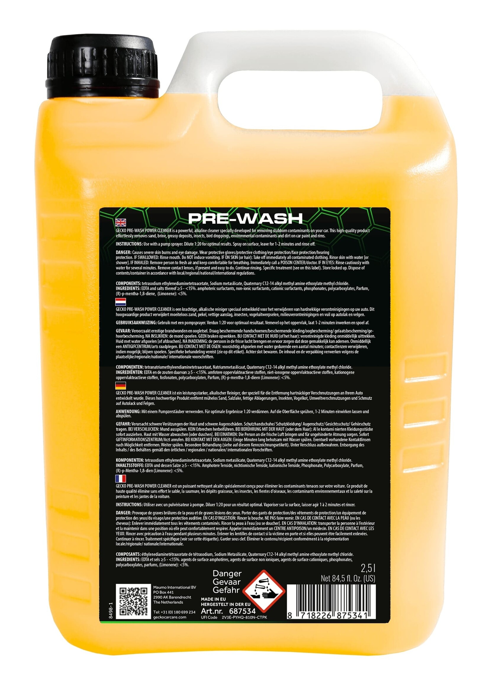 Gecko Pre-Wash 2,5ltr