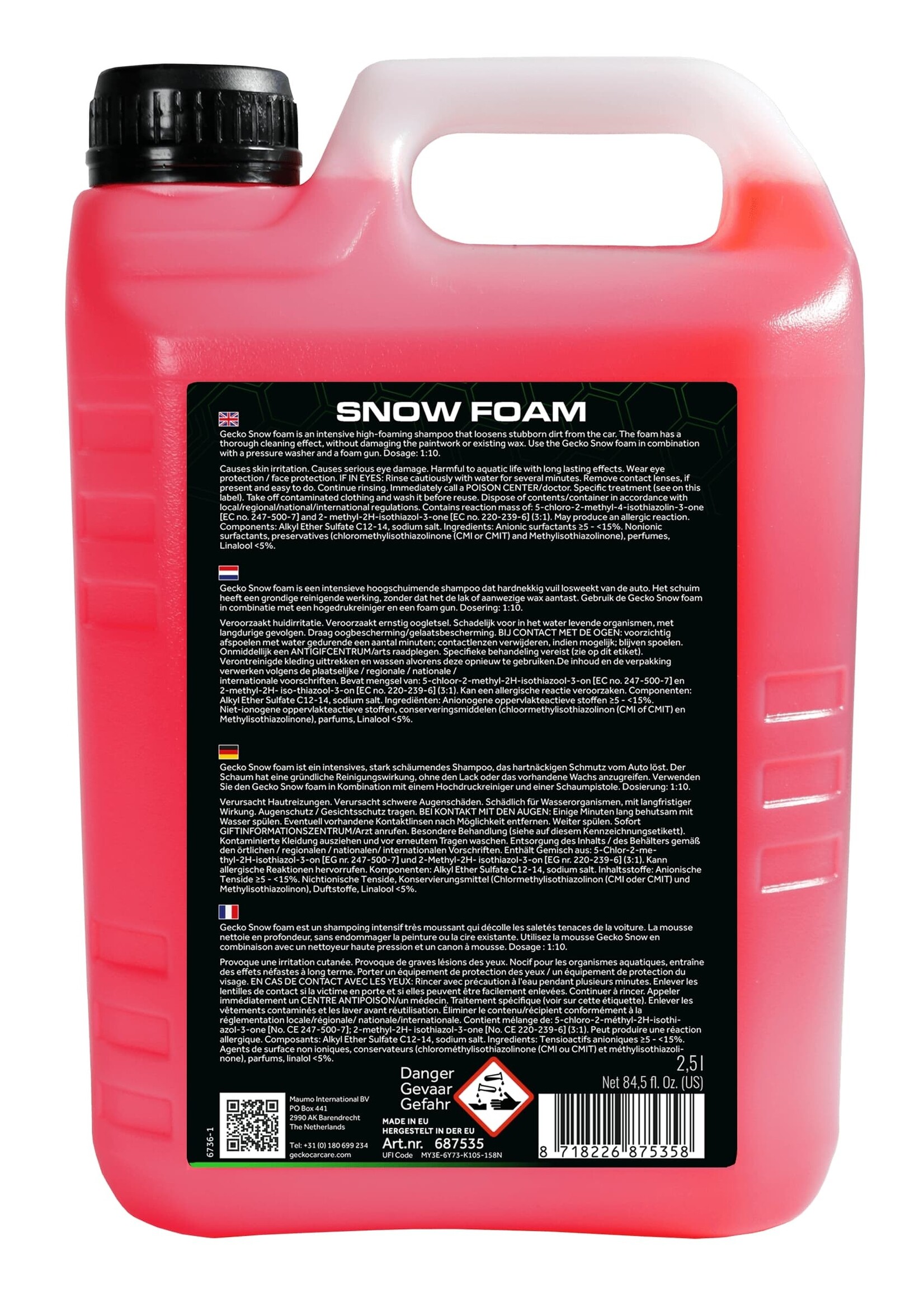 Gecko Snow Foam 2,5ltr