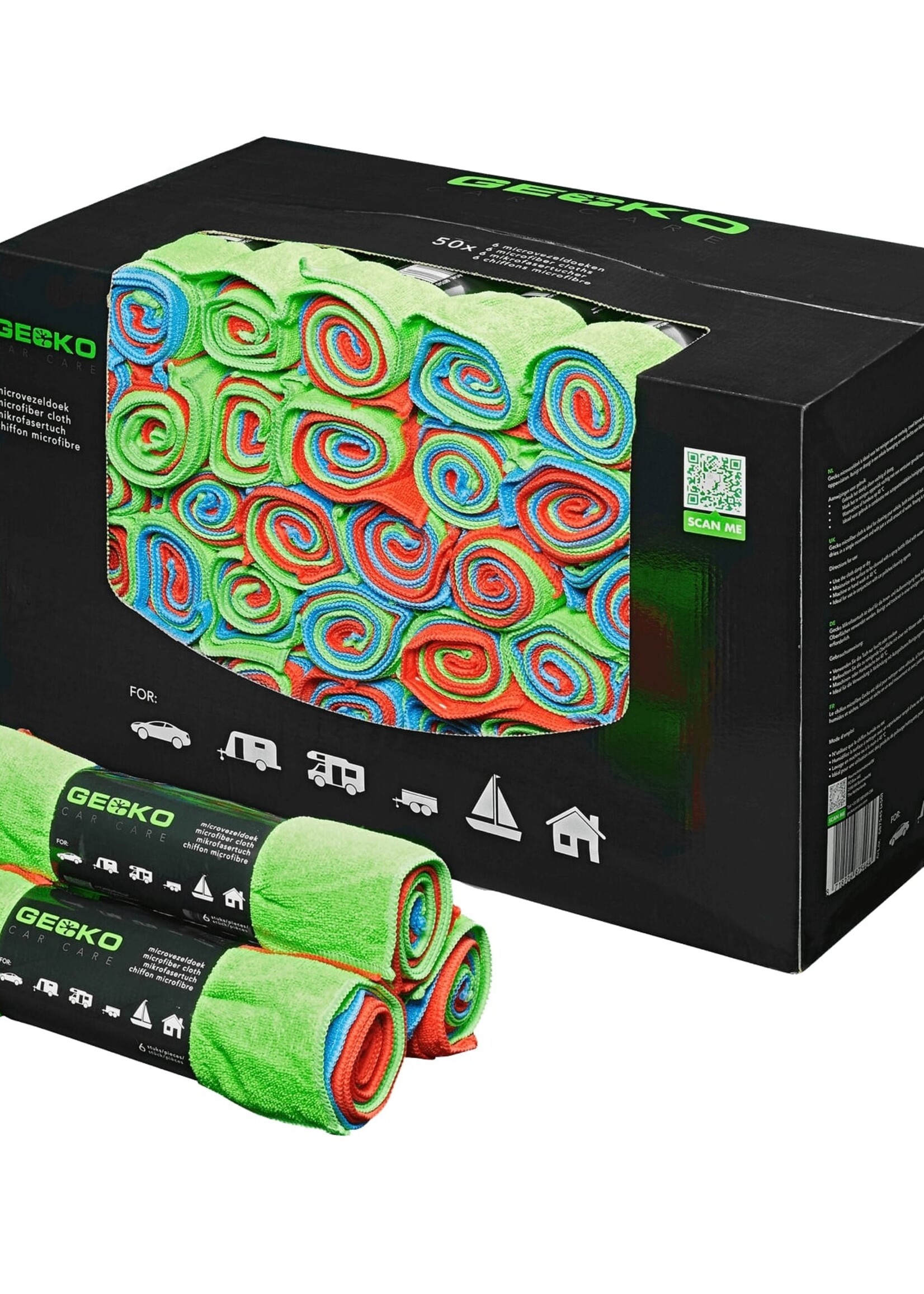 Gecko Microvezeldoek Rol 6st