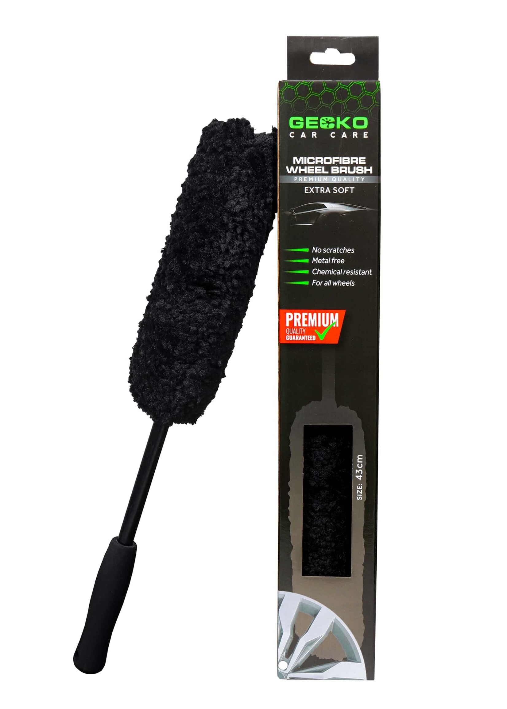 Gecko Microvezel Wielborstel 43cm