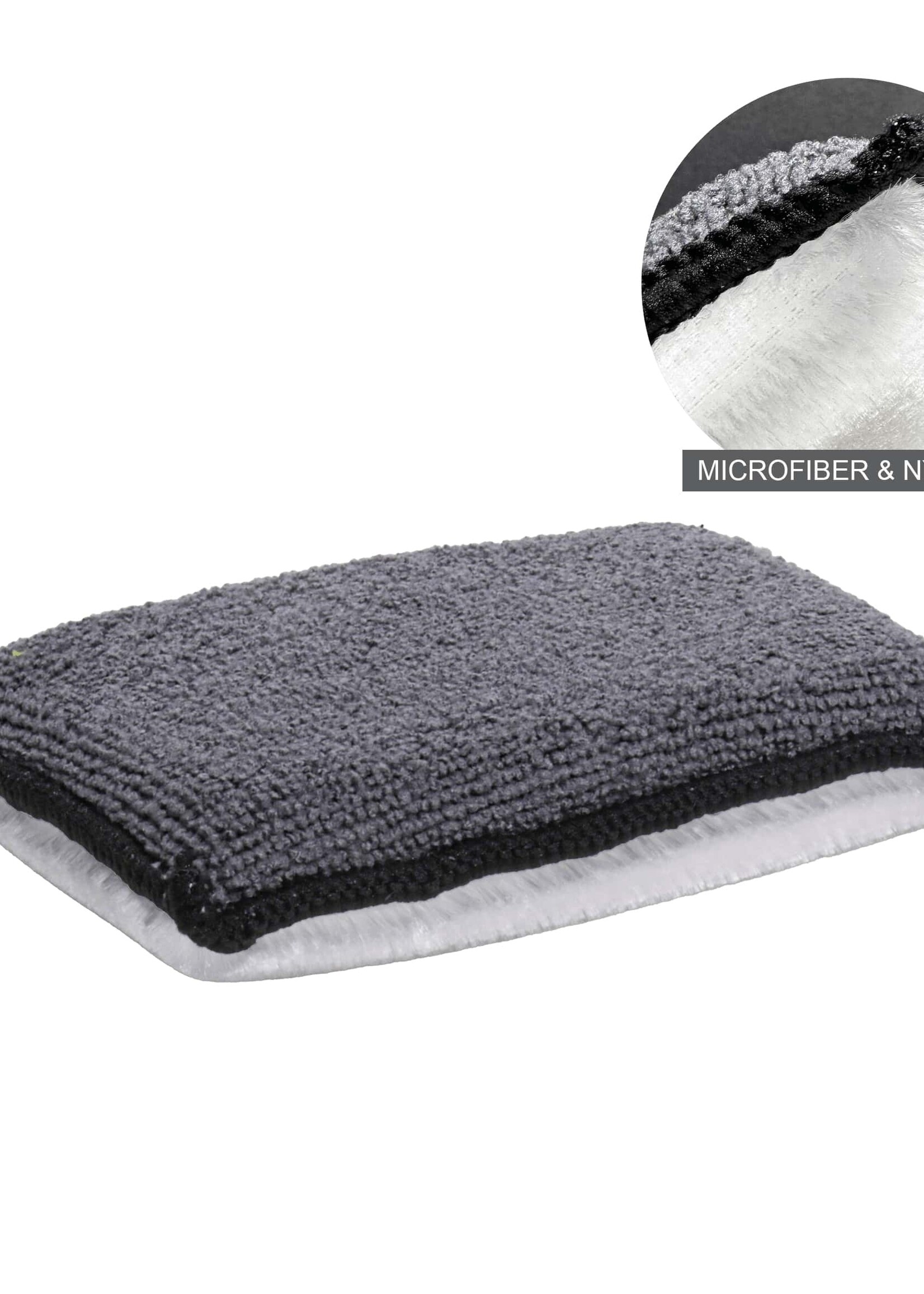 Gecko 2in1 Interieur Microvezel & Fleece Spons 13cm x 9cm x 2,5cm