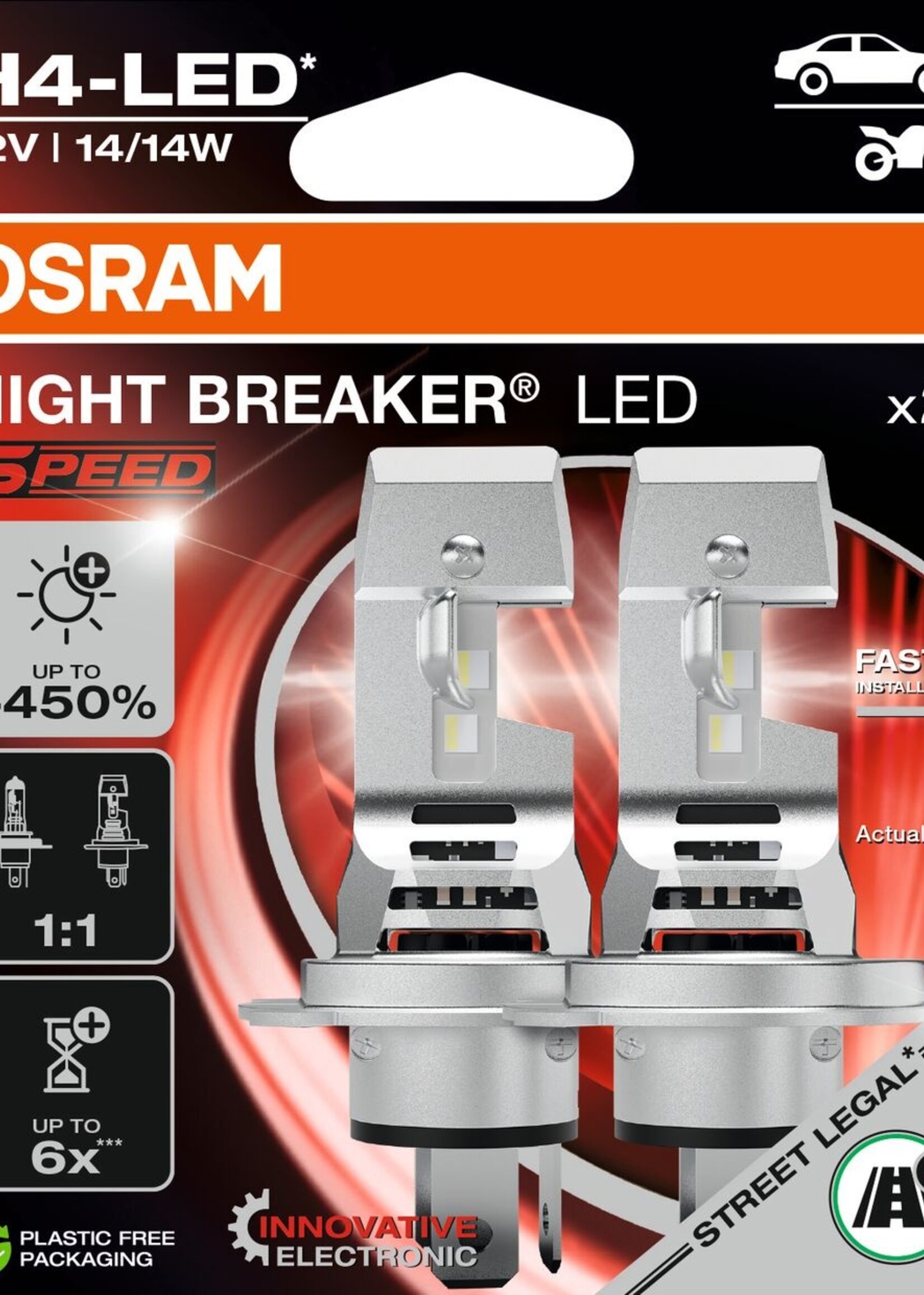 Osram NIGHT BREAKER H4 LED SPEED 450