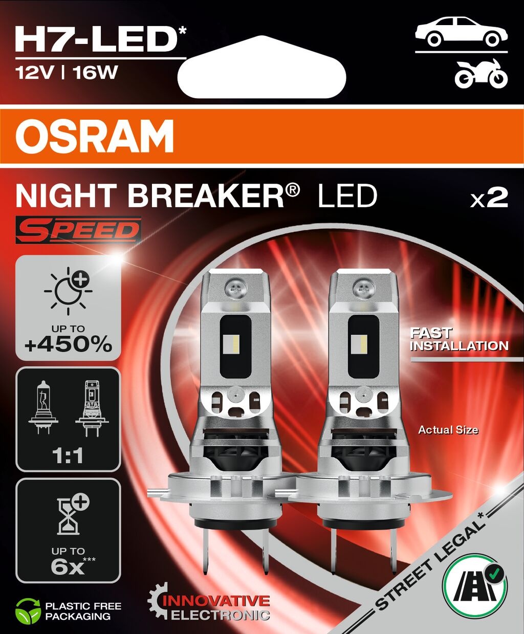 Osram NIGHT BREAKER H7 LED SPEED 450
