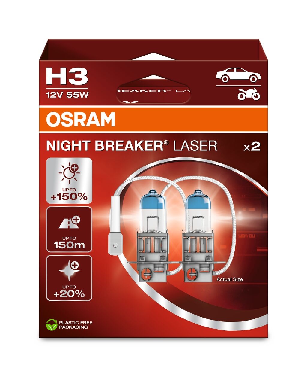 Osram H3 Nightbreaker laser Duo