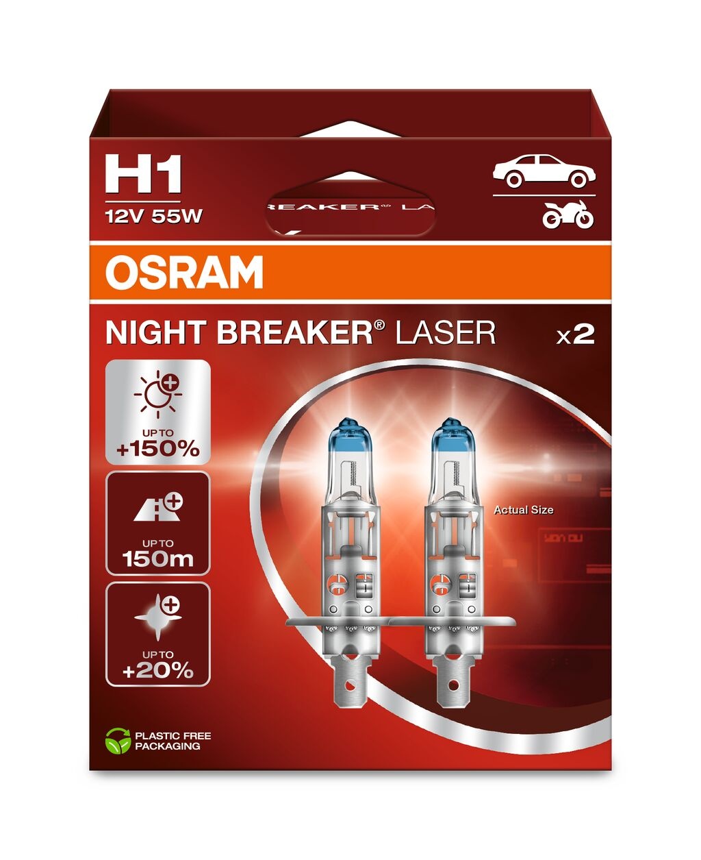 Osram H1 Nightbreaker laser Duo