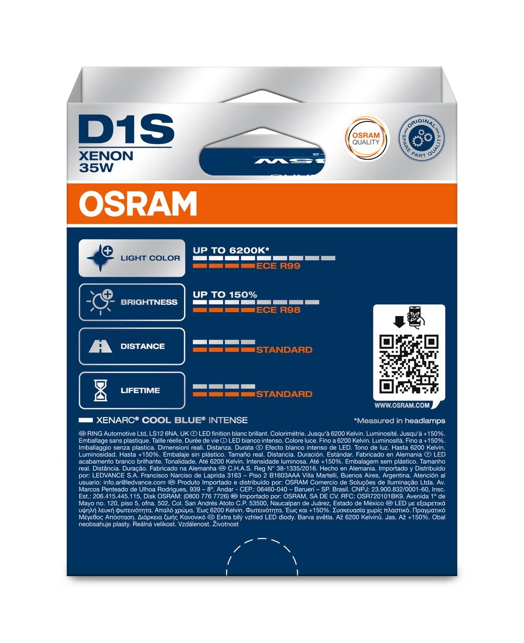 Osram XENARC COOL BLUE INTENSE (NextGen) D1S