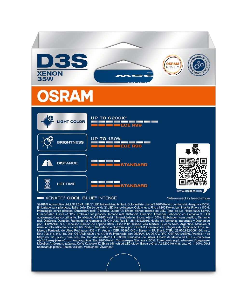 Osram XENARC® COOL BLUE® INTENSE (NextGen) D3S