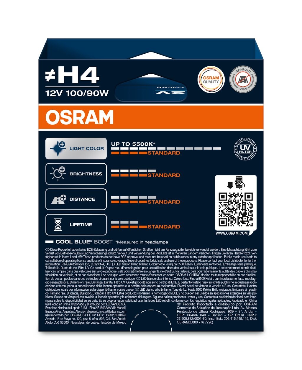 Osram Cool Blue Boost H4 duobox