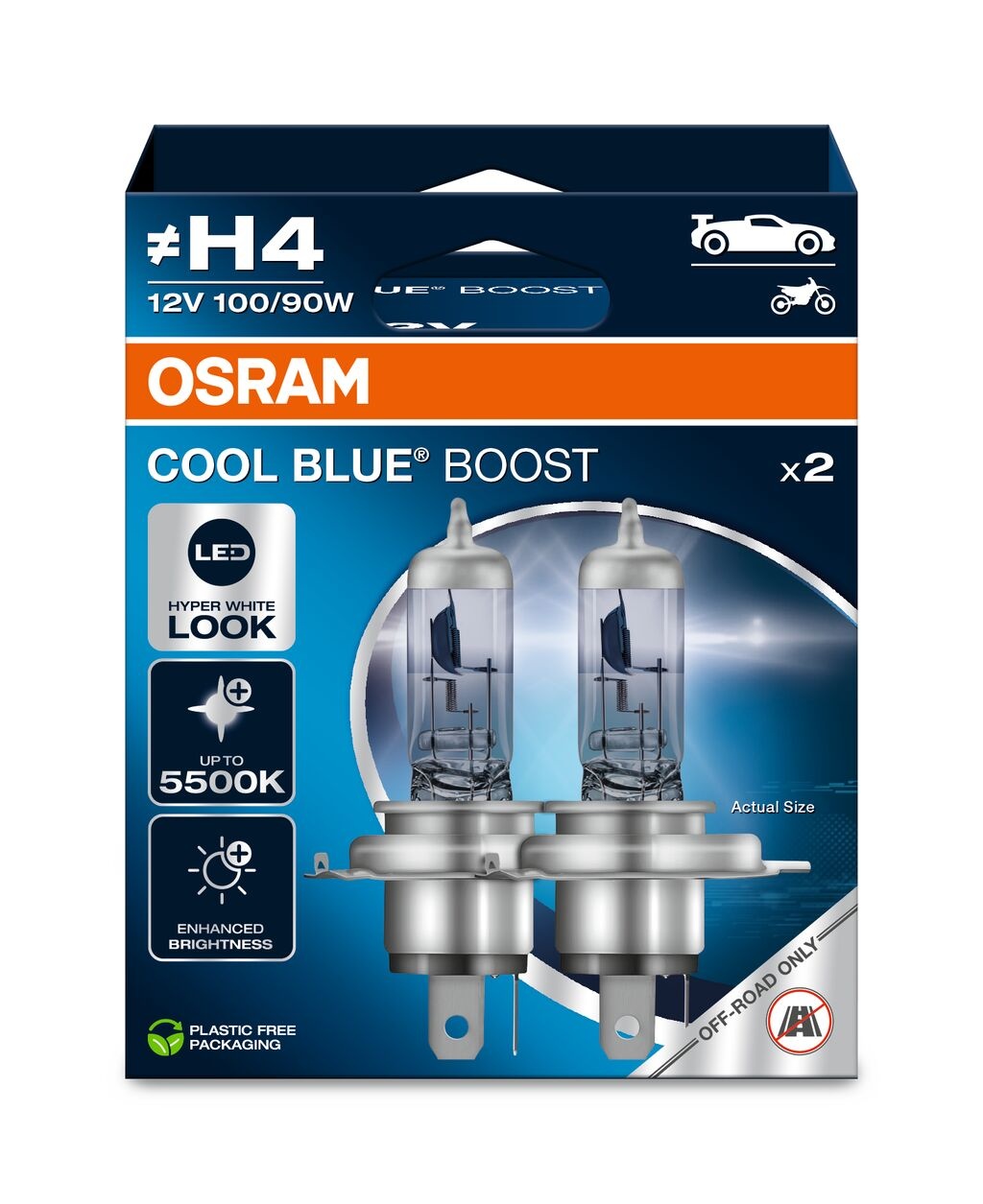 Osram Cool Blue Boost H4 duobox