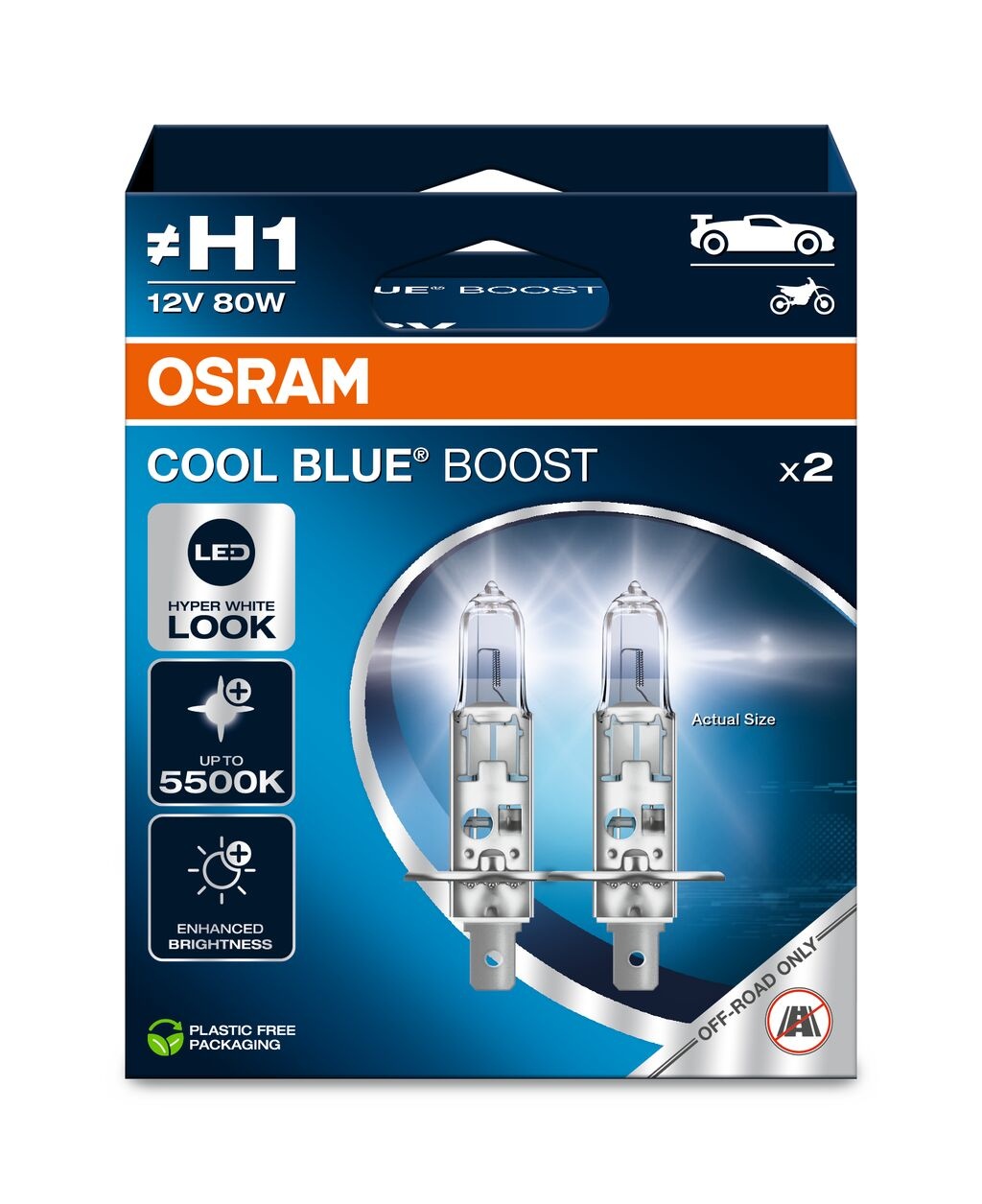 Osram Cool Blue Boost H1 duobox