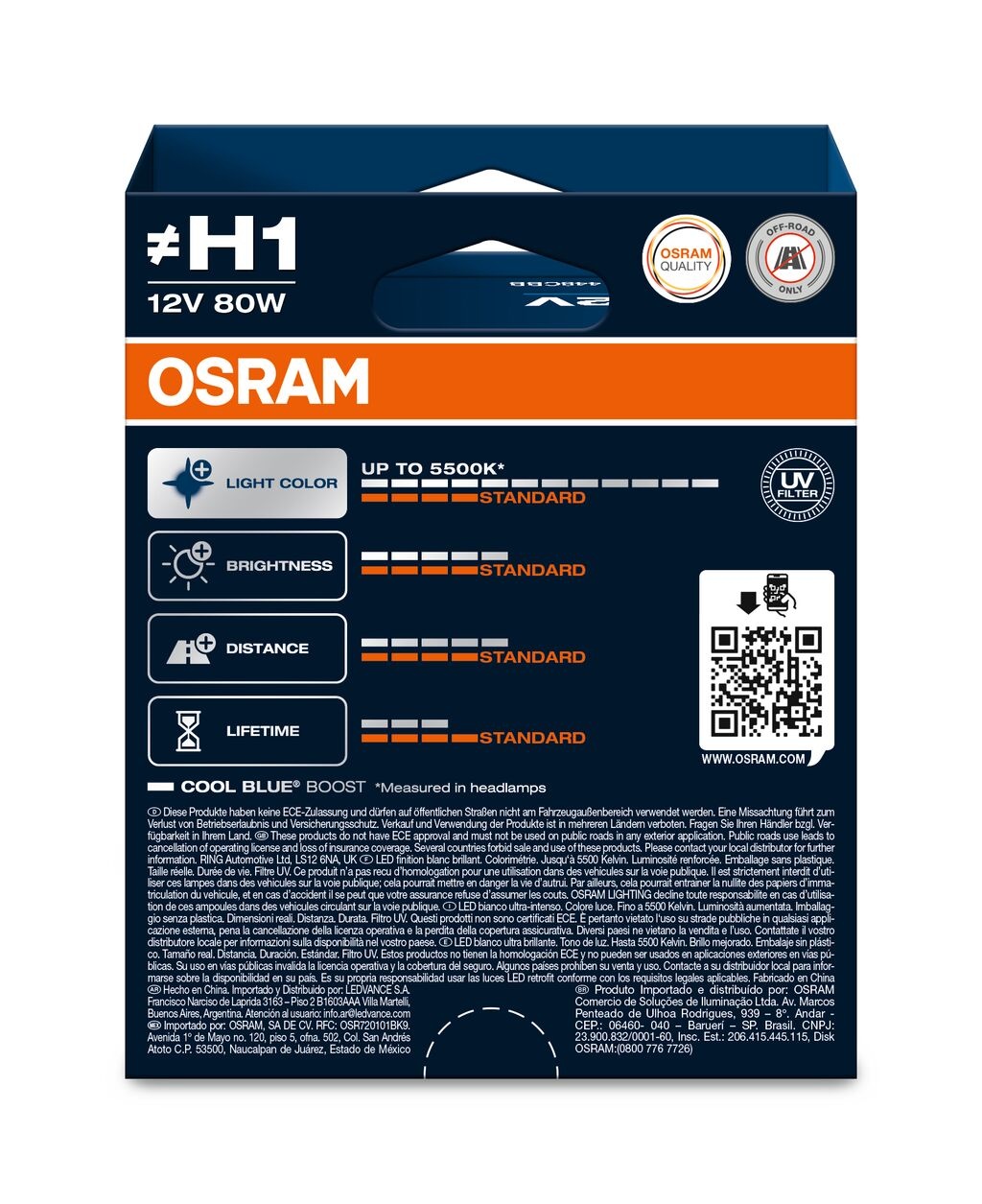 Osram Cool Blue Boost H1 duobox