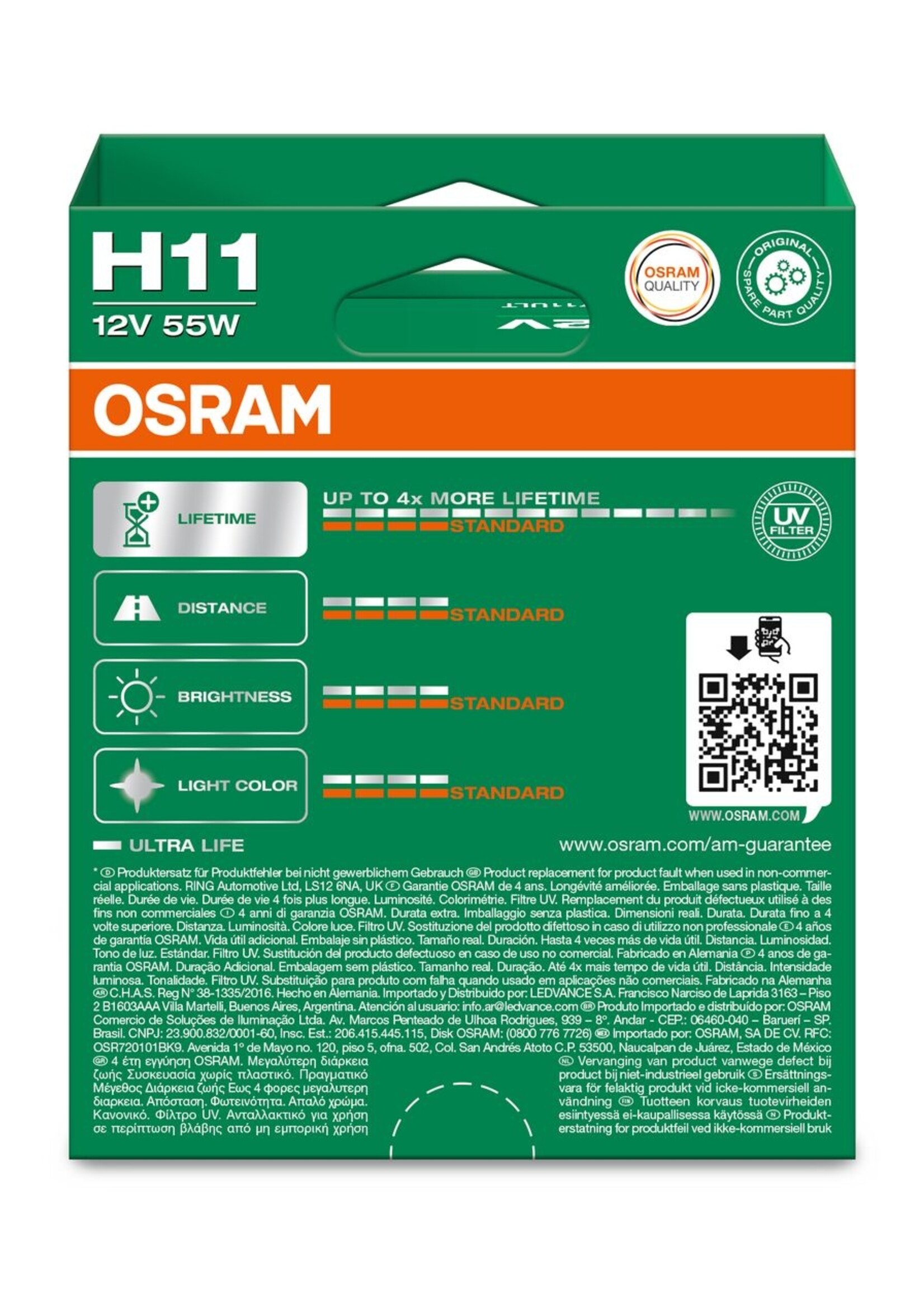Osram Ultralife H11 Duobox