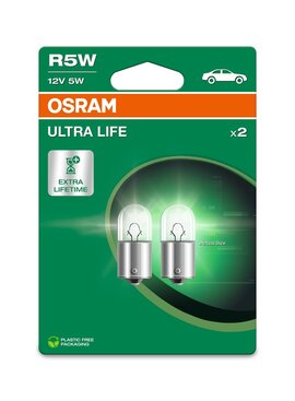Osram Ultralife gloeilamp 12v 5w Ba15s Osram Ultralife gloeilamp 12v 5w Ba15s