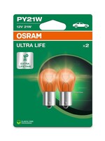 Osram Ultralife gloeilamp 12v 21w amber Bau15s