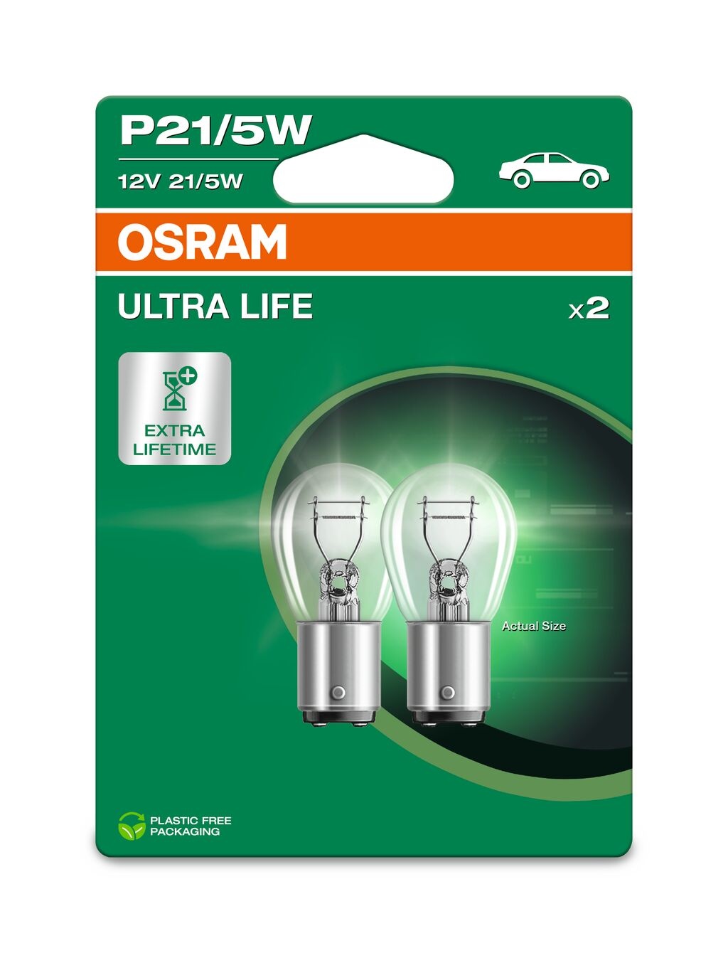 Osram Ultralife gloeilamp 12v 21/5w  Bay15d