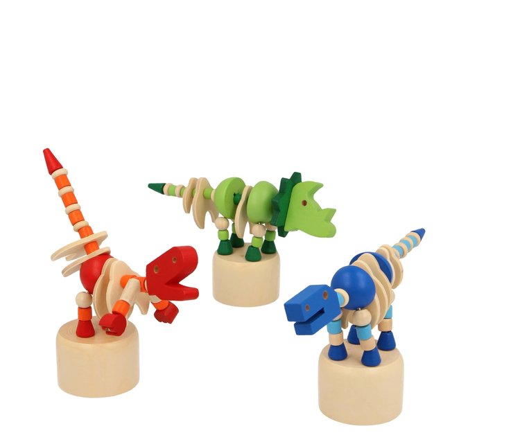 keycraft Marionnette dinosaure articulée 12 cm