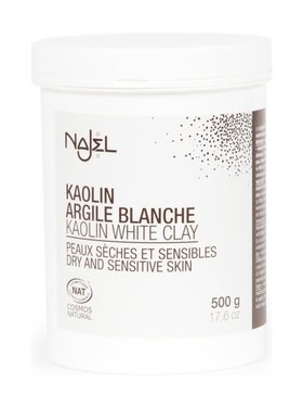 Najel Argile blanche en poudre certifiée Cosmos natural 500g
