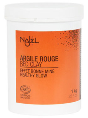 Najel Argile rouge en poudre certifiée Cosmos natural 1kg