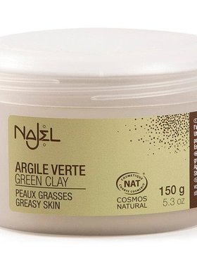 Najel Argile verte en poudre certifiée Cosmos natural 150g
